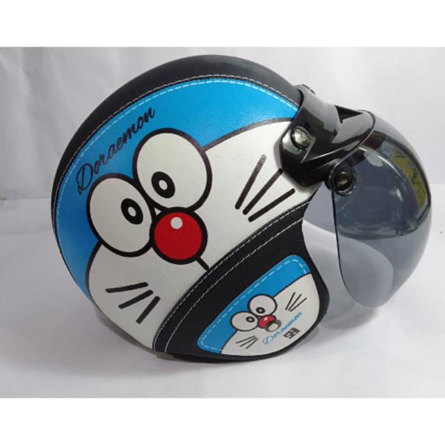 helm bogo doraemon pull kulit ongkir 1kg