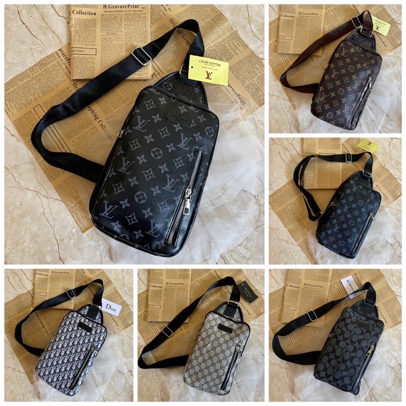 ((TERMURAH)) CROSSBODY BAG FASHION PRIA / SLINGBAG PRIA PREMIUM