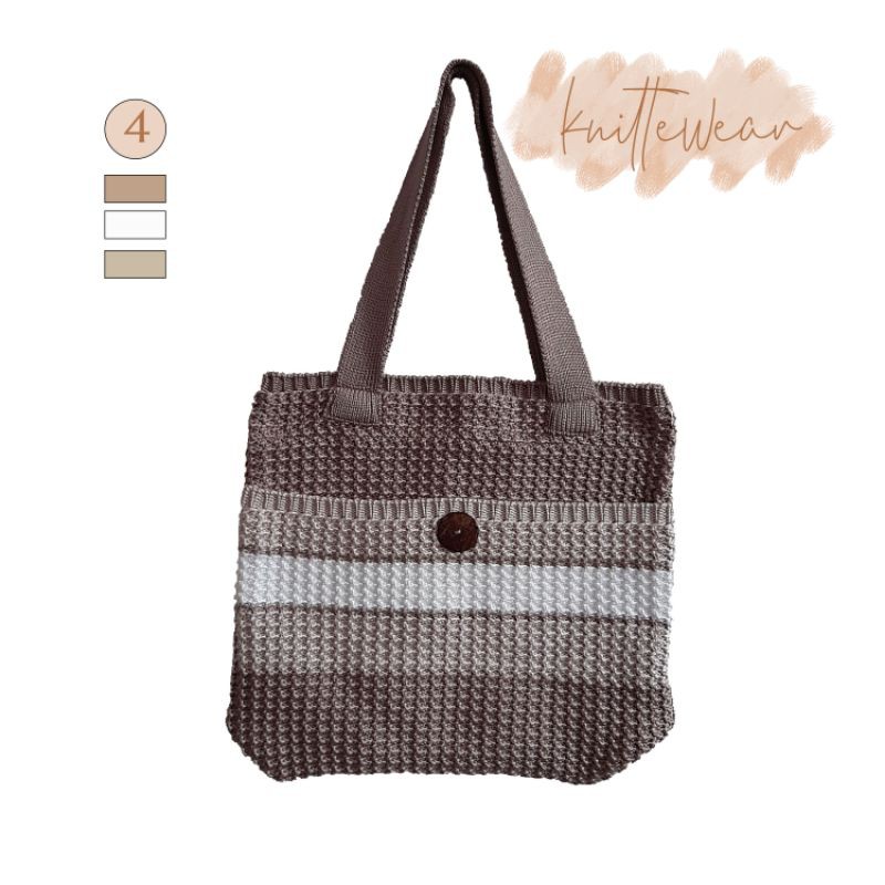 TOTEBAG RAJUT (BROWN SERIES)