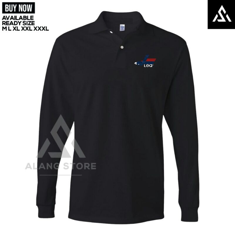 Polo shirt Kaos Kerah Lengan Panjang Lea