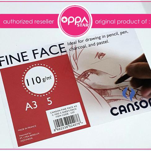 

Berkualitas Canson Fine Face A3 110 Gram Kertas Gambar Pencil Pastel Paper Sale!!!