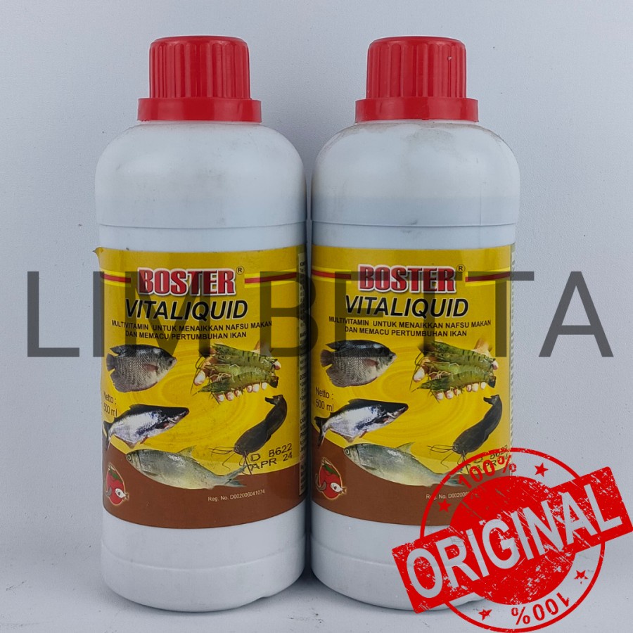 BOSTER VITALIQUID 500 ML / VITAMIN UNTUK IKAN DAN UDANG