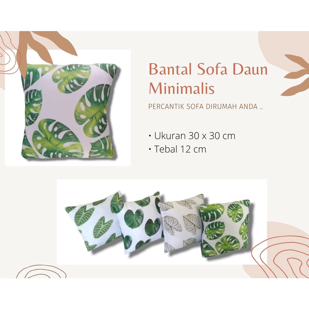 BANTAL SOFA MOTIF DAUN