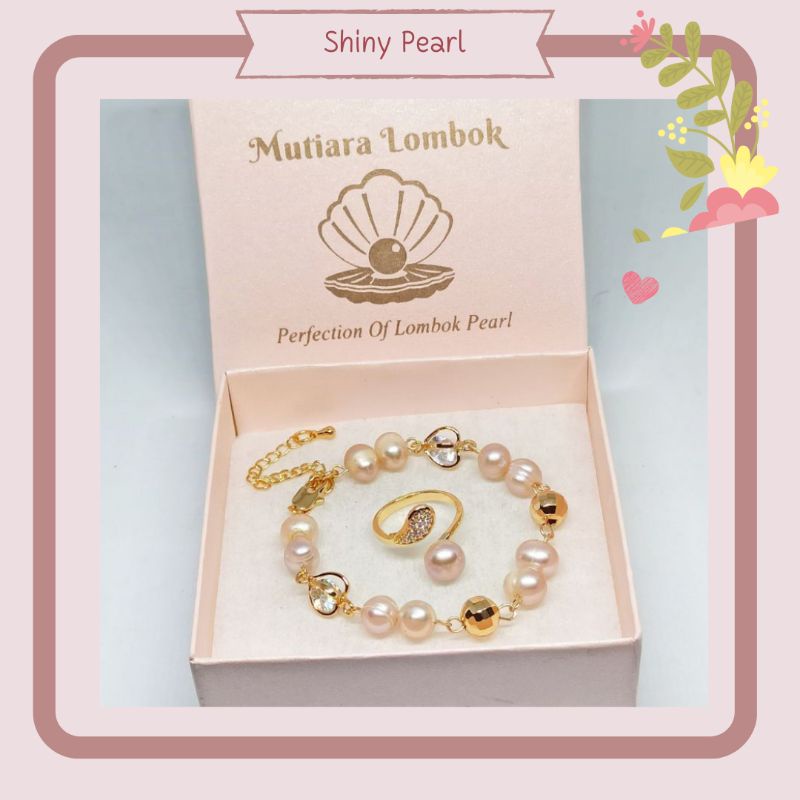 Gelang dan Cincin Mutiara Lombok