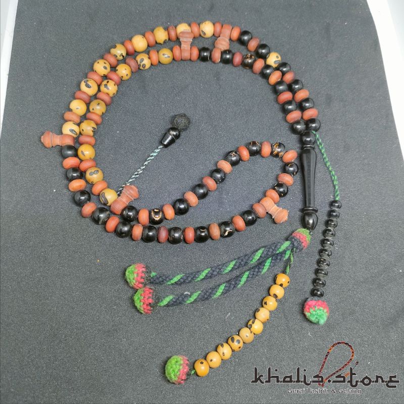 Tasbih Yuser Laut Merah Mix Ud Sholib Mix Unnab Size 8 mm