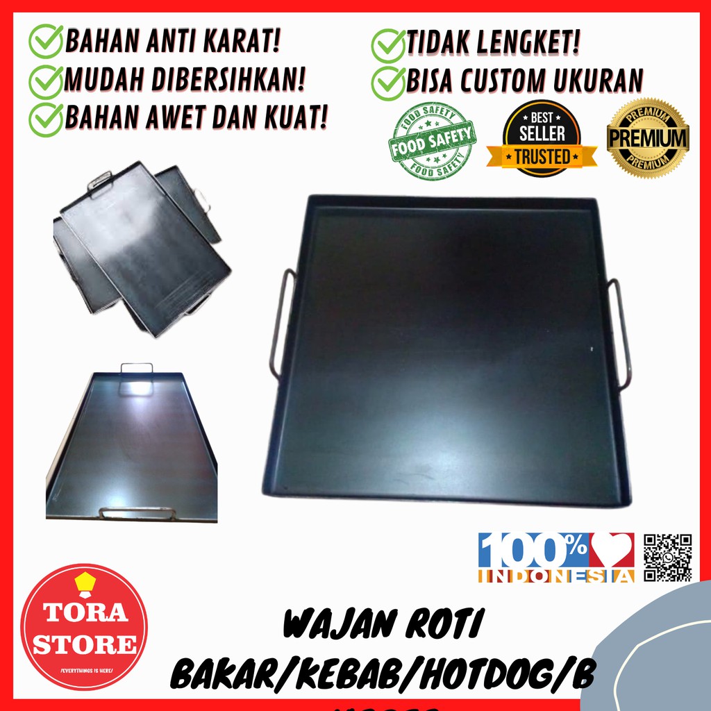 WAJAN ROTI BAKAR (2MM) MARTABAK TELOR PANGGANGAN BAKARAN AYAM IKAN LOYANG KEBAB BERGER SOSIS
