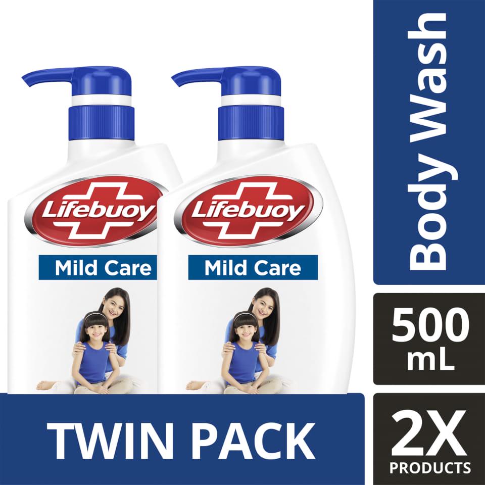 Promo Harga Lifebuoy Body Wash Mild Care 500 ml - Shopee