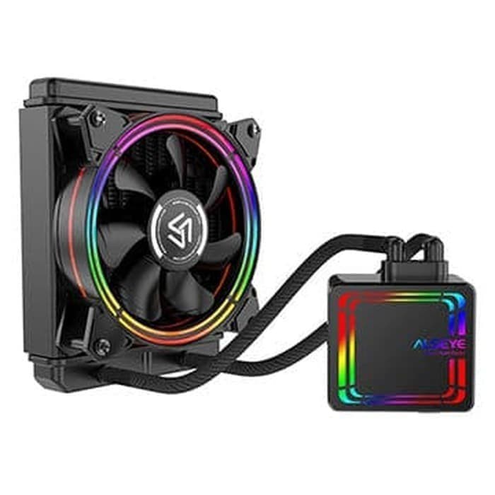 Alseye CPU Cooler Fan Halo H120 Liquid Cooler Fan RGB