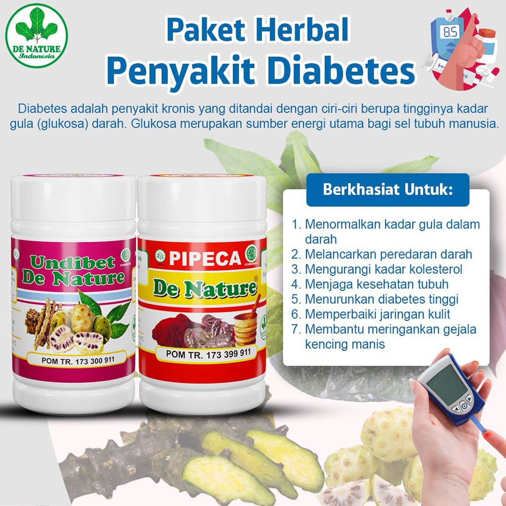 

Obat Diabetes | Gula Darah | Kencing Manis Herbal DE NATURE