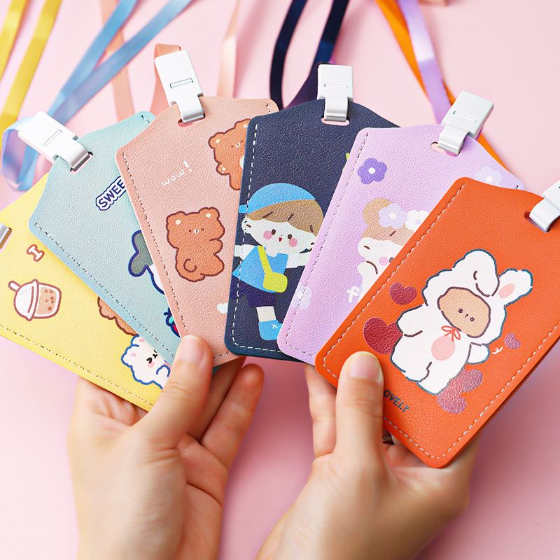 

Case Pelindung gantungan Kartu Bank Motif Kartun Lucu Dengan Tali Lanyard