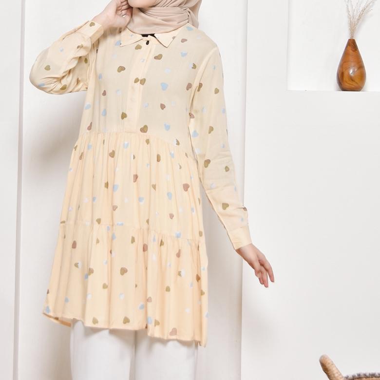 ✯ YURA Tunik Motif - Pakaian Wanita Terbaru by Hijab Mamah icis ▼