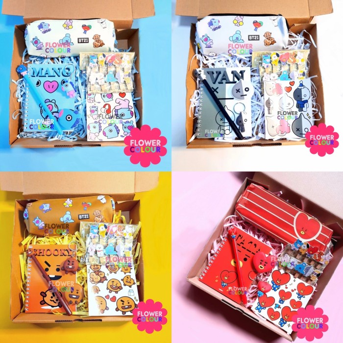 

Buruan Paket Alat Tulis Karakter Bt21 Chimmy Cooky Tata Diskon