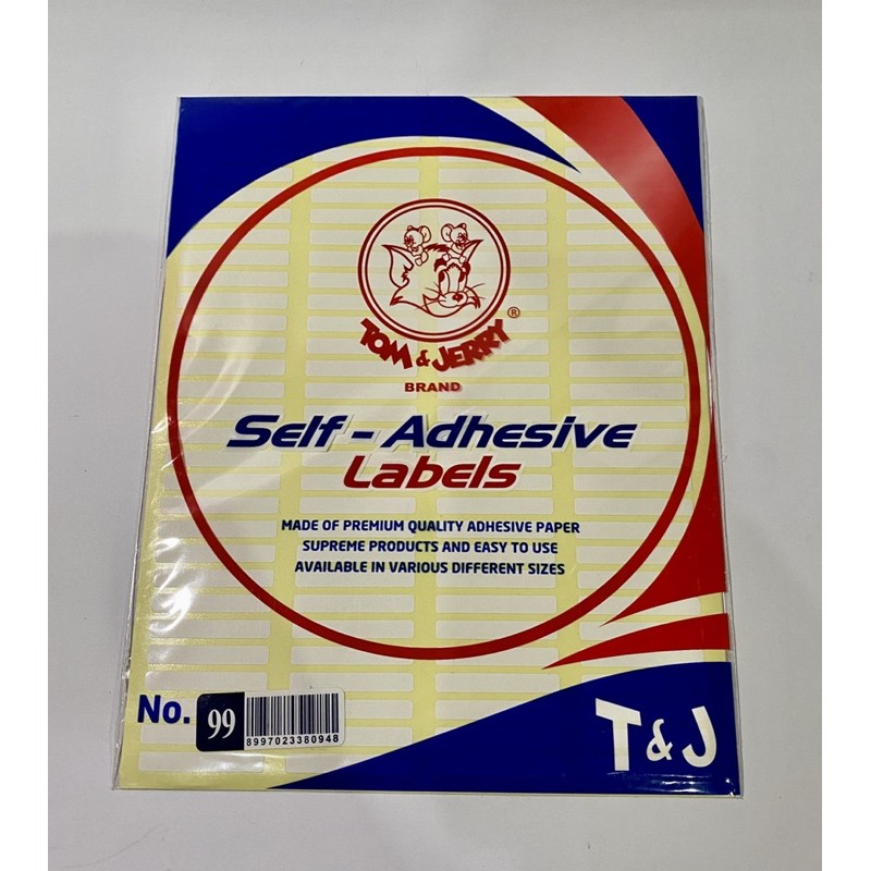 

labels tom & jery self adhesive