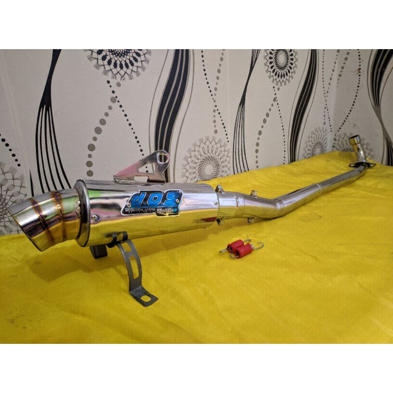 Knalpot racing dos muffler Karisma SupraX 125 Revo absolute Honda Blade