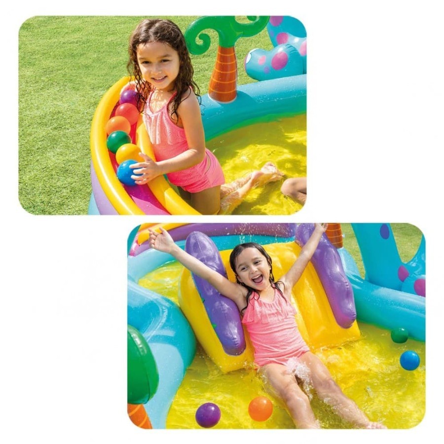 INTEX 57135 Kolam dinoland play center - Kolam Pool Mandi Bola Anak