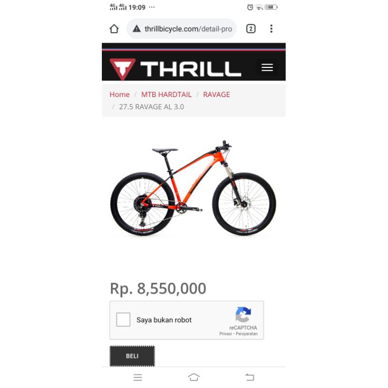 promo sepeda thrill ravage 3.0 2020