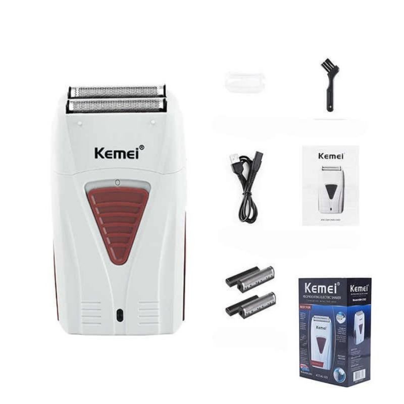 Alat Cukur Rambut Kumis Jenggot Kemei Km-3382 // Mesin Cukur Elektrik // Shaver