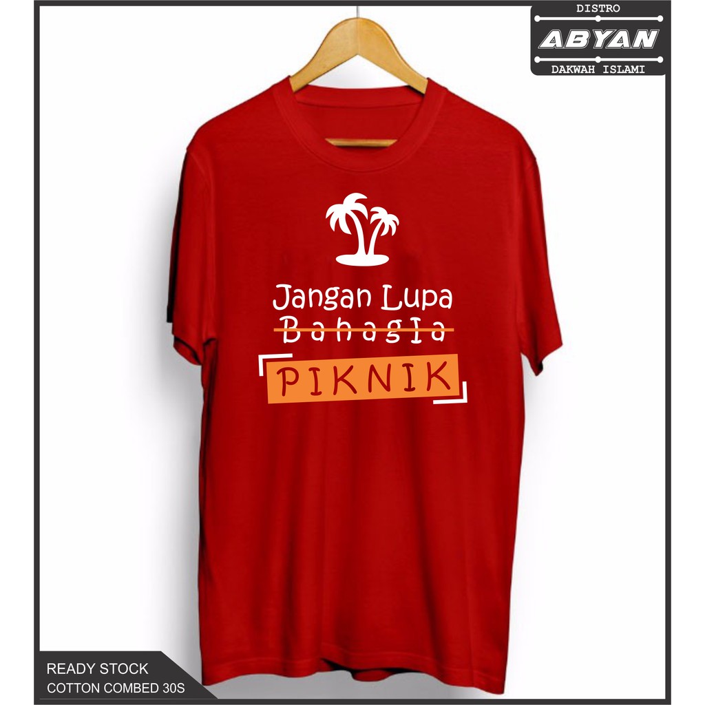 Kaos Distro Kaos Dakwah Kaos Gunung Jangan Lupa Kaos Cotton Combed 30S Premium