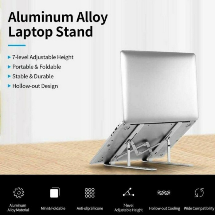 Stand Bracket Holder Laptop Aluminium