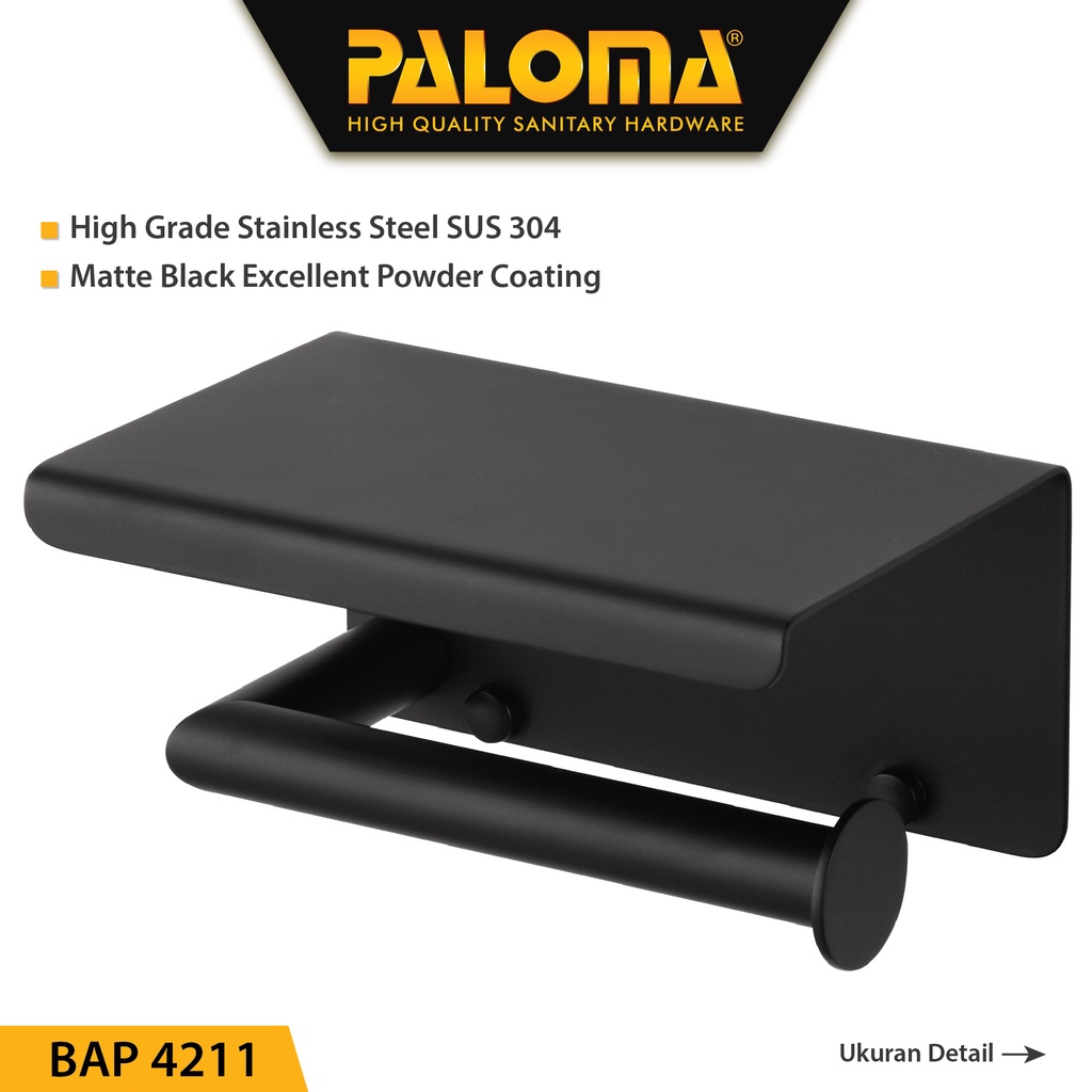 PALOMA BAP 4211 Tempat Tissue Toilet Holder Tisu Gulung Roll WC Mandi