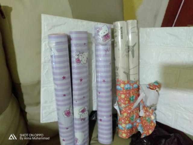 Wallpaper Sticker Dinding 3d Brick Foam Bata Timbul Ukuran 70x77