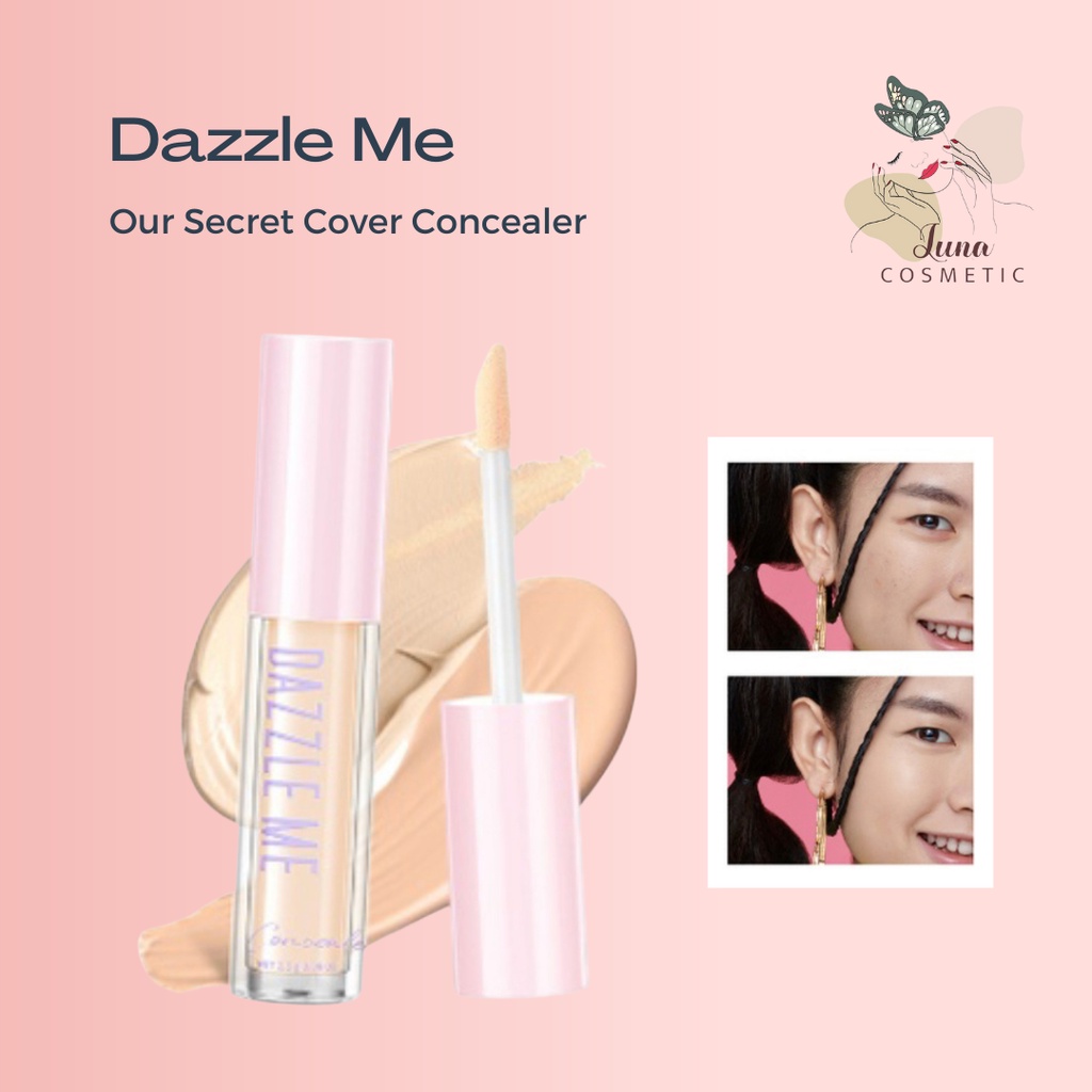 DAZZLE ME Our Secret Cover Concealer - Liquid Makeup Tahan Lama Matte