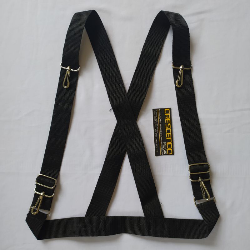 SLING / SABUK BASS MARCHINGBAND/DRUMBAND MODEL ROMPI LUDWIG HITAM