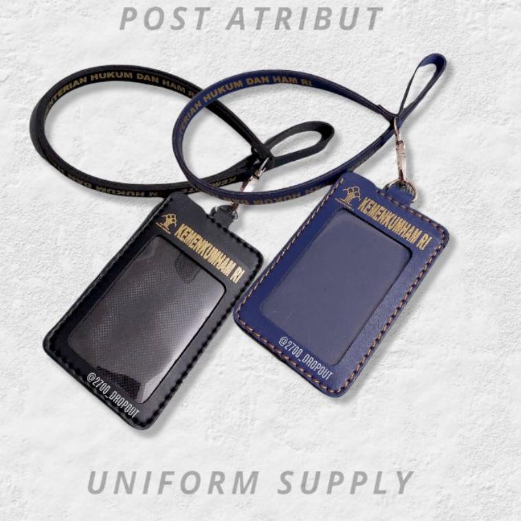 

[KODE VQJHT] ID Card KEMENKUMHAM Lux Kulit / Tempat ID Card Pengayoma / Atribut Kumham/ Atribut Lapas