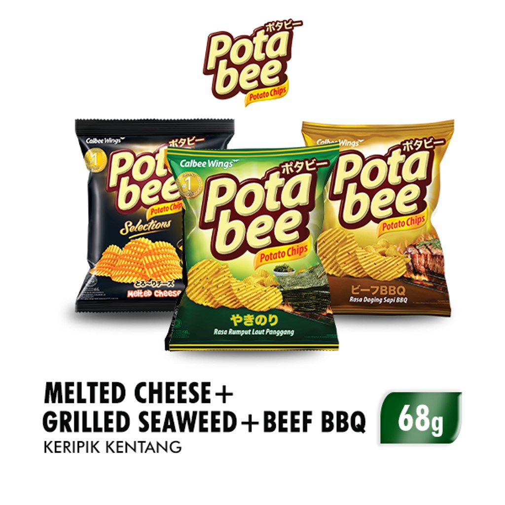 

Potabee All Flavors (BBQ, Seaweed, Cheese)