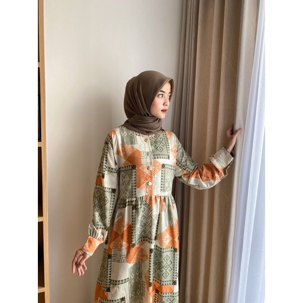 Sahara pattern dress