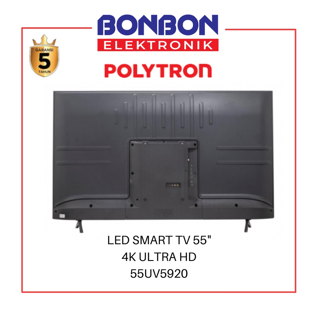 Polytron LED Smart TV 55 Inch 55UV5920 4K Ultra HD UHD