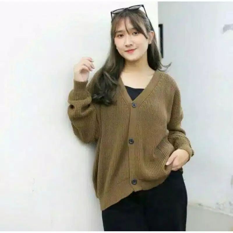 CARDIGAN RAJUT CROP DITYA TEBAL PREMIUM