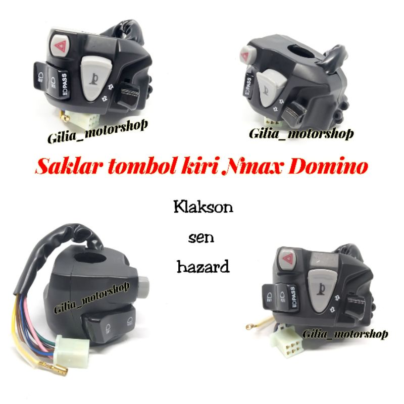 Saklar Kiri Nmax Domino Sen Klakson Hazard Lampu Dekat Jauh PNP Nmax Saklar Holder Kiri Nmax Pcx Adv