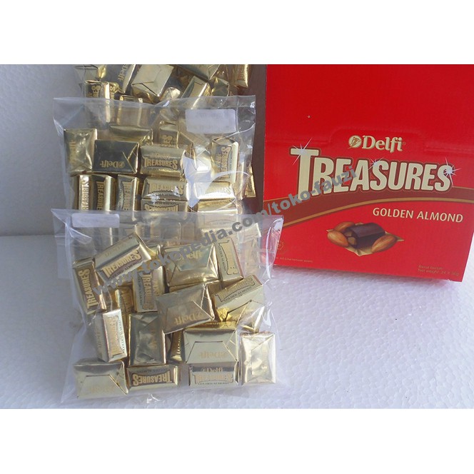 

24pcs Coklat Delfi Treasure Golden Almond