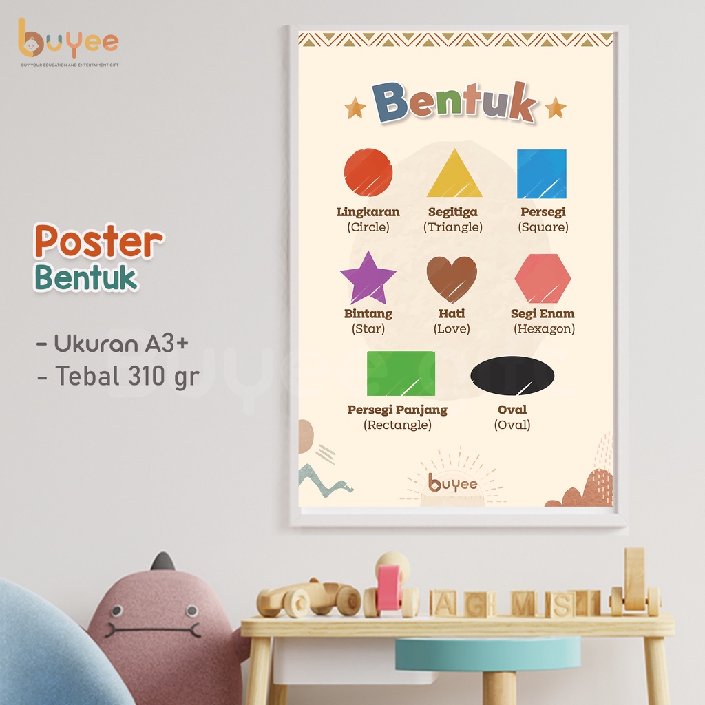 Poster Edukasi Estetik Untuk Balita Buyee Gift