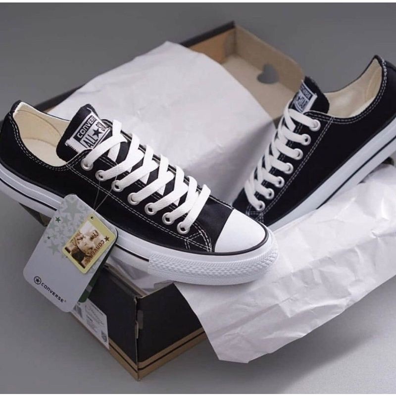 SEPATU CONVERSE ALL STAR LOW BLACK WHITE 70S SEPATU CONVERSE PENDEK