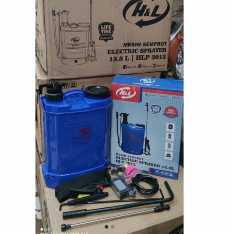 Sprayer semprotan hama elektrik 13.8iter h&l