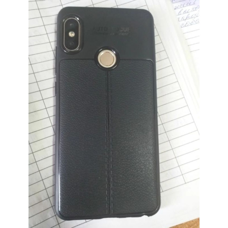 Softcase Xiaomi Redmi Note 5 Pro Slim Leather - Autofocus Redmi Note 5pro Kesing Cover TPU Silikon