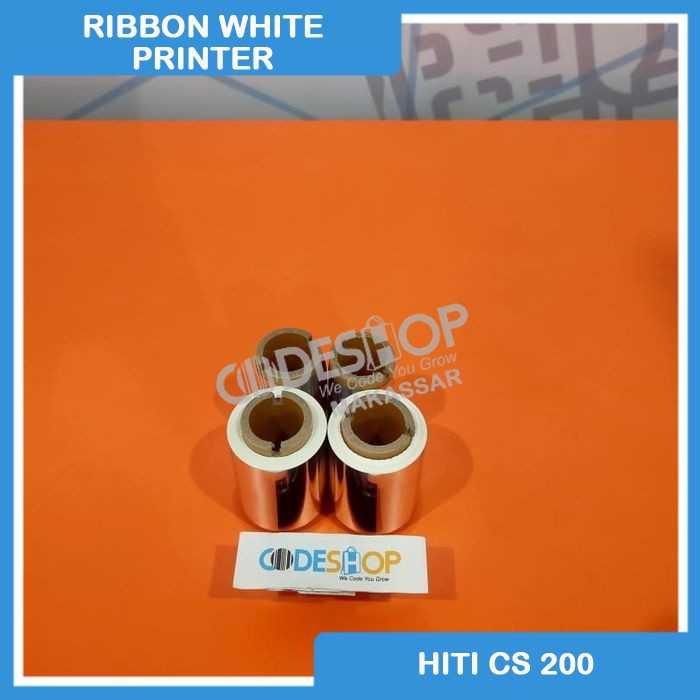 RIBBON TINTA WHITE PRINTER HITI CS200e - CS200 - CS-2 SERIES (PUTIH)