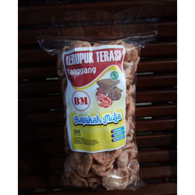

Kerupuk Terasi Panggang Khas Indramayu kemasan 100 gram