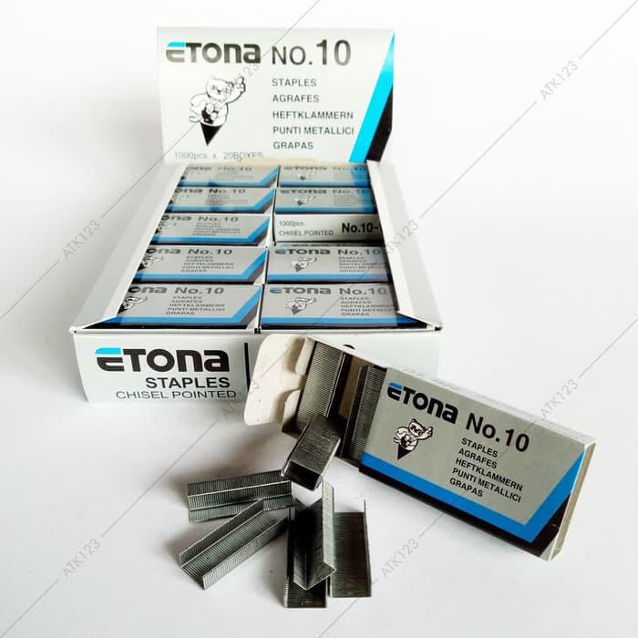 Isi Steples Hekter Kecil / Isi Staples Etona Nomor 10 / Stepler Murah