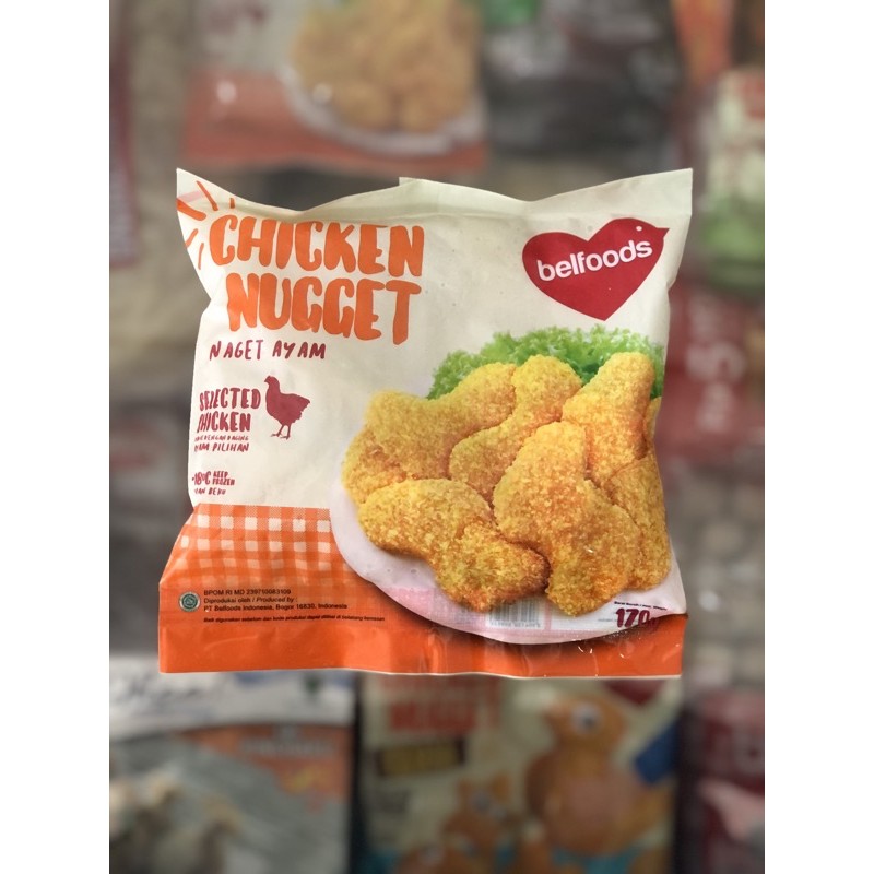 

Belfoods Chicken Nugget / Naget / Sosis Ayam Belfoods Kemasan Kecil