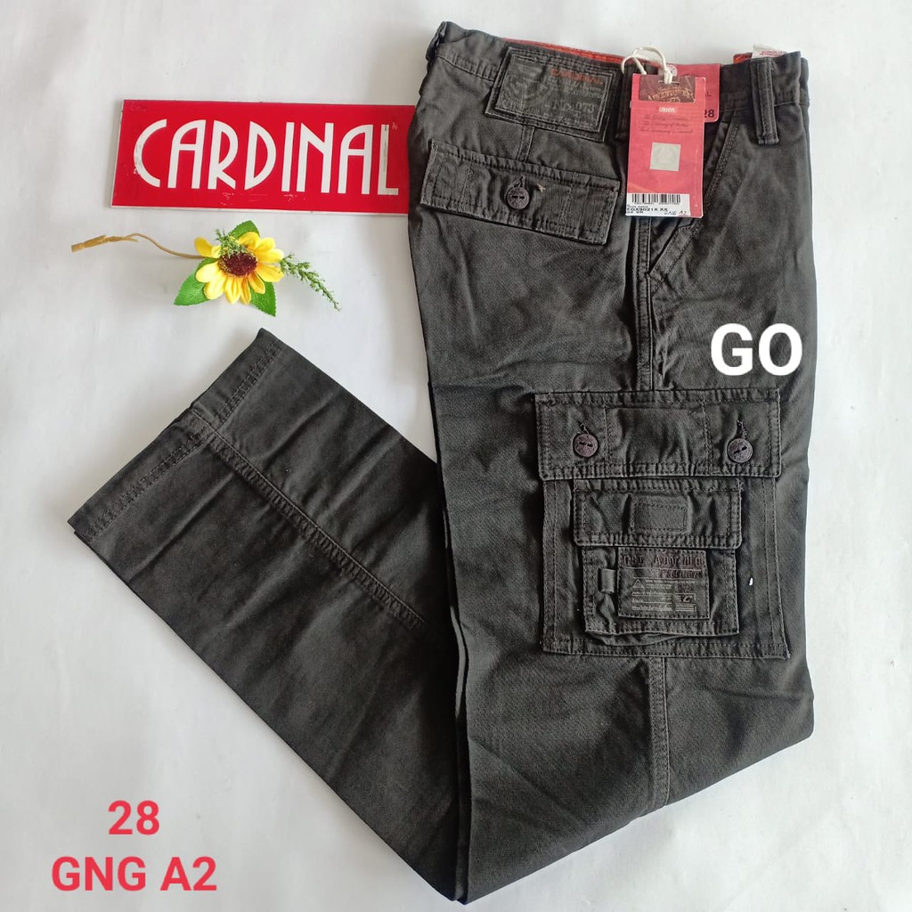BB 28-KPL CARDINAL CELANA KEMPOL PANJANG Pria Cargo Cowok Dewasa