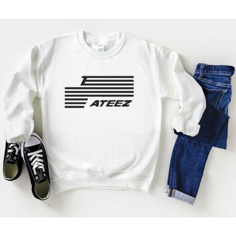 S - XXXXXL(6XL) ATEEZ Logo Boyband Kpop Sweatshirt  ATEEZ Men Women Crewneck BIGSIZE OVERSIZE