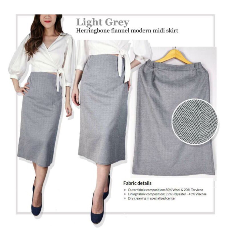 Uniqlo Plaid Midi Skirt