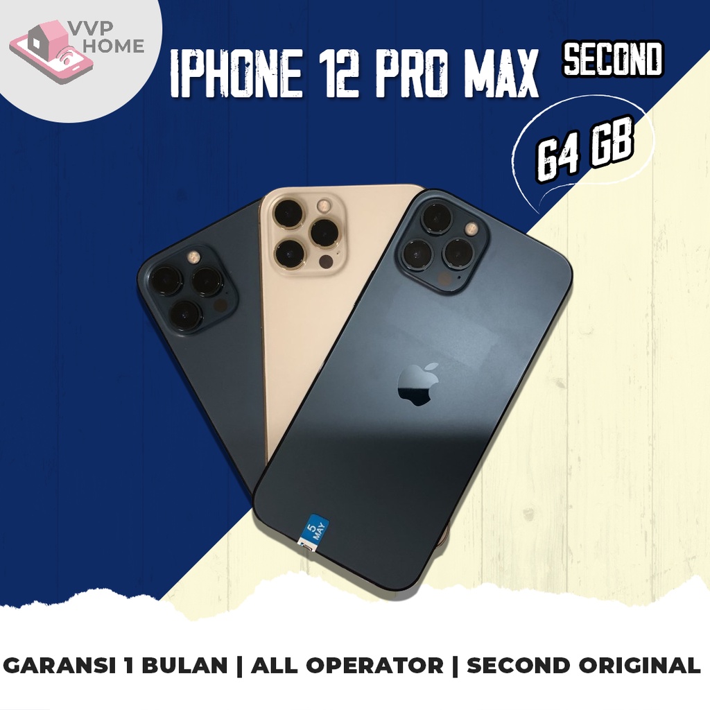 IPHONE 12 PRO MAX PROMAX 128GB SECOND GARANSI 1 BULAN