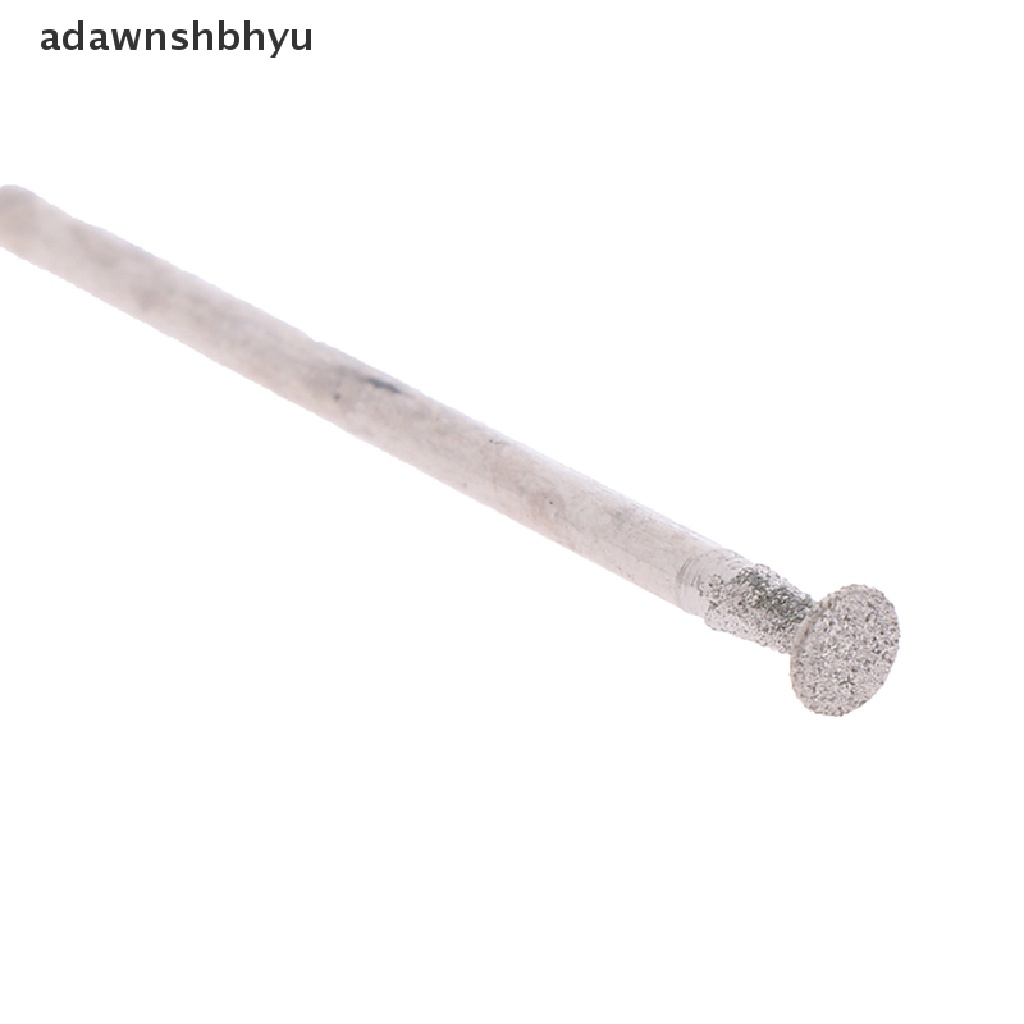 Adawnshbhyu 12Pcs Bor Diamond Grinding Head Bur 2.3mm Batu Giok Ukir Poles Engrave Tool