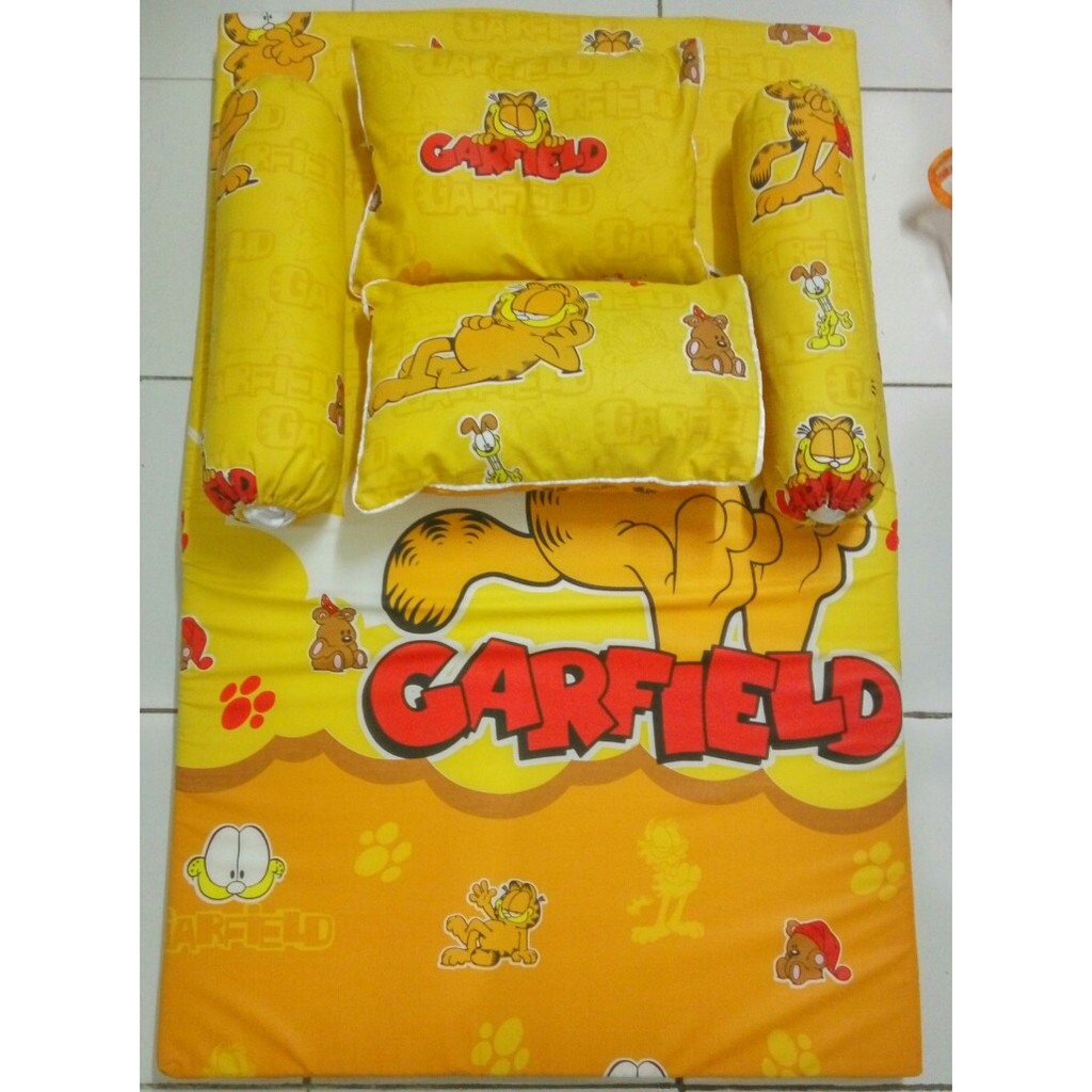 kasur lipat bantal guling set baby