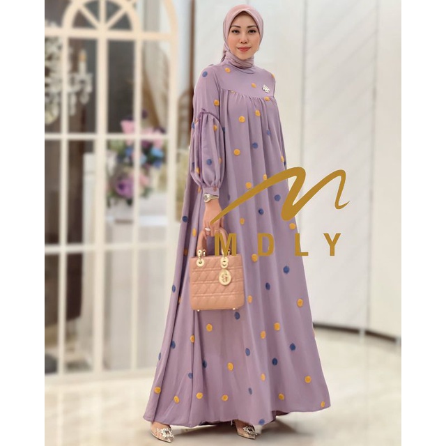 Gamis Dress/home dress Wanita Terbaru Amena Dress By Mdly 3243