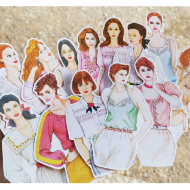 

13+1 Pretty Women Sticker untuk dekorasi planner, journal, amplop, surat
